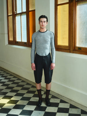 Bi-Chromatic Deltoid Long-sleeve Top