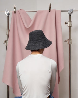 Charcoal Wool Bucket-Cloch Hat