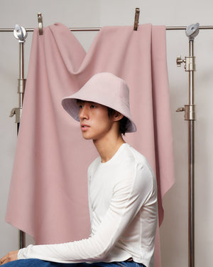 Candy-floss Wool/Cashmere Bucket-Cloch Hat