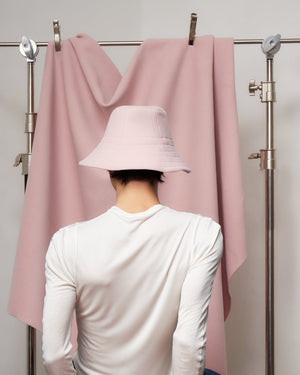 Candy-floss Wool/Cashmere Bucket-Cloch Hat