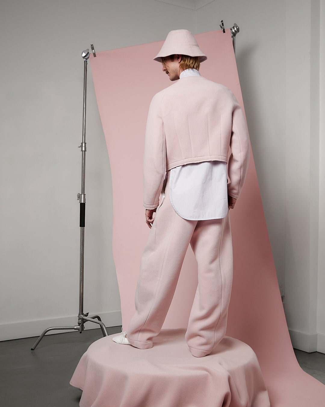 Charcoal Boiled Wool Blob Jacket
