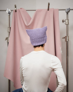 Lavender Wool Pussy Hat