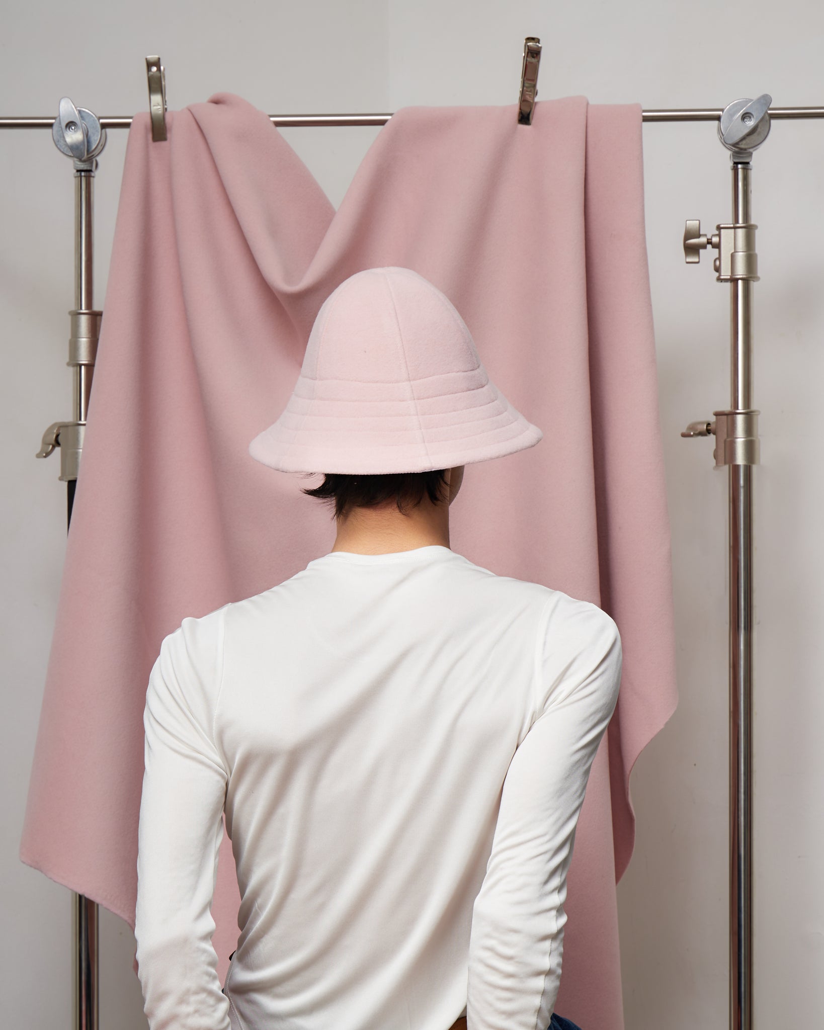Candy-floss pink Winter Bowler Hat